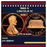 1985-s Proof Lincoln Cent 1c pr70 rd dcam SEGS