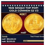1926 Sesqui Gold Commem TOP POP! $2 1/2 ms67 SEGS