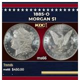 1885-o Morgan Dollar $1 Grades ms66
