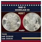 1881-s Morgan Dollar $1 Grades ms66+