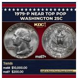 1979-p Washington Quarter Near Top Pop 25c ms67+ S