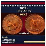 1899 Indian Cent . 1c ms66+ rd SEGS