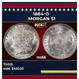 1884-o Morgan Dollar $1 Grades ms66