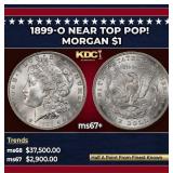 1899-o Morgan Dollar Near Top Pop! $1 ms67+ SEGS