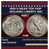 1935-s Walking Liberty Half Dollar Near Top Pop 50