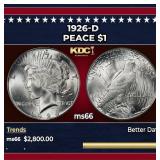 1926-d Peace Dollar $1 ms66 SEGS