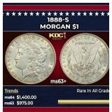 1888-s Morgan Dollar $1 ms63+ USCG