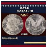1887-p Morgan Dollar $1 Grades Select+ Unc