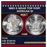 1882-s Morgan Dollar Near Top Pop! $1 ms68 SEGS