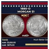 1880-o Morgan Dollar $1 ms63+ SEGS