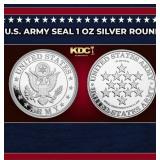U.S. Army Seal 1 oz Silver Round