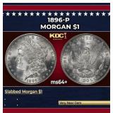 1896-p Morgan Dollar $1 Grades Choice+ Unc