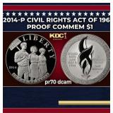 2014-P Civil Rights Act Of 1964 Proof Modern Comme