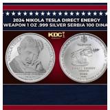 2024 Nikola Tesla Direct Energy Weapon 1 oz .999 S