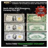 Complete 1934/1935 North Africa WWII Emergency Cur