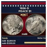 1926-d Peace Dollar $1 ms66 SEGS