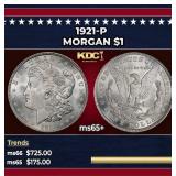 1921-p Morgan Dollar $1 Grades GEM+ Unc