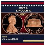 1997-s Proof Lincoln Cent 1c pr70 rd dcam SEGS