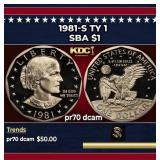 1981-s Ty 1 Proof Susan B. Anthony Dollar $1 pr70