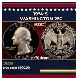 1974-s Proof Washington Quarter 25c pr70 dcam SEGS