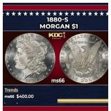 1880-s Morgan Dollar $1 Grades GEM+ Unc