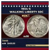 1934-s Walking Liberty Half Dollar 50c Grades Choi