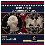1979-s Ty 2 Proof Washington Quarter 25c pr70 dcam