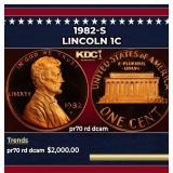 1982-s Proof Lincoln Cent 1c pr70 rd dcam SEGS