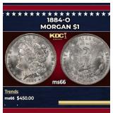 1884-o Morgan Dollar $1 Grades GEM+ Unc