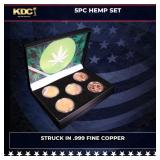 5 Copper Coin Weed/Hemp Set 5oz Of Copper