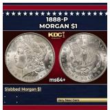 1888-p Morgan Dollar $1 Grades Choice+ Unc