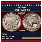 1926-p Buffalo Nickel 5c ms66+ SEGS