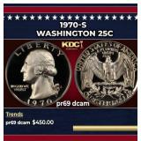 1970-s Proof Washington Quarter 25c pr69 dcam SEGS