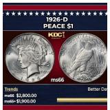 1926-d Peace Dollar $1 ms66 SEGS
