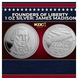 Founders of Liberty 1 oz Silver: James Madison