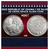 2023 Republic of Ghana 1 oz Silver 20 Cedis Space
