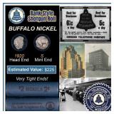 Buffalo Nickel Shotgun Roll in Old Bank Style 