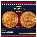 1902 Indian Cent . 1c Grades GEM Unc RD