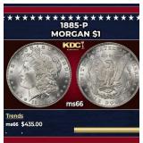 1885-p Morgan Dollar $1 Grades GEM+ Unc