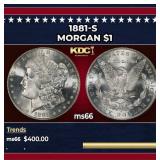1881-s Morgan Dollar $1 Grades GEM+ Unc