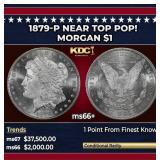 1879-p Morgan Dollar Near Top Pop! $1 ms66+ SEGS