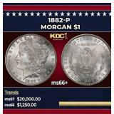 1882-p Morgan Dollar $1 ms66+ SEGS