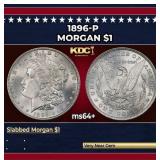 1896-p Morgan Dollar $1 Grades Choice+ Unc