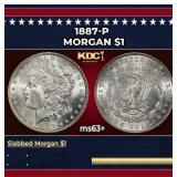 1887-p Morgan Dollar $1 Grades Select+ Unc