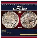 1931-s Buffalo Nickel 5c Grades GEM+ Unc