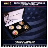 5 Coin Gold Plated the legendary, The timeless, Au