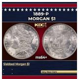1889-p Morgan Dollar $1 Grades Choice+ Unc