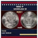 1885-p Morgan Dollar $1 Grades GEM+ Unc