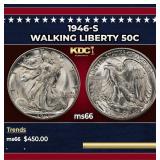 1946-s Walking Liberty Half Dollar 50c Grades GEM+