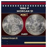 1886-p Morgan Dollar $1 Grades Select+ Unc